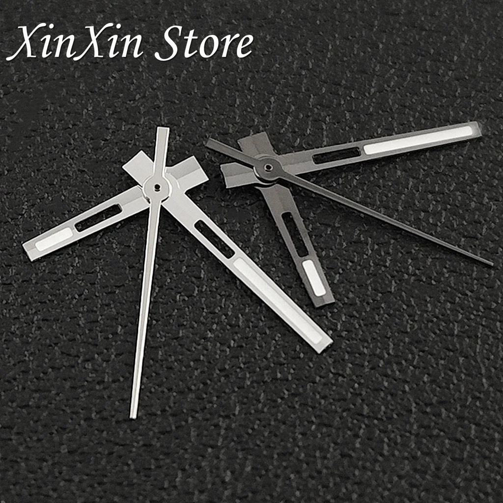 High Quality NH35 Hollow Out Pointers C3 Luminous Watch Hands For NH34 NH35 NH36 4R 7S NH38 Movement For Sky-Dweller Watch Hands