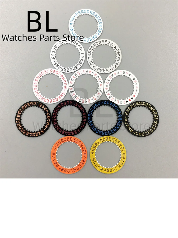 NH35 Luminous Watch Calendar Disc Black White Green Blue Date Wheel For NH34 NH35 MovementS Modified Repair ToolS 3.0/3.8 Crown