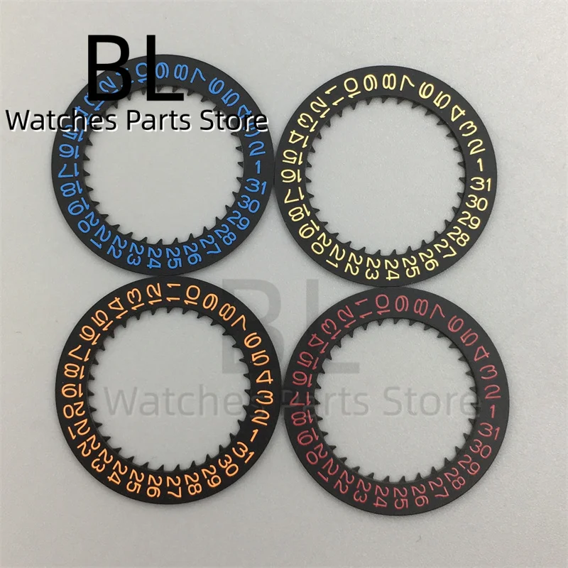 NH35 Luminous Watch Calendar Disc Black White Green Blue Date Wheel For NH34 NH35 MovementS Modified Repair ToolS 3.0/3.8 Crown