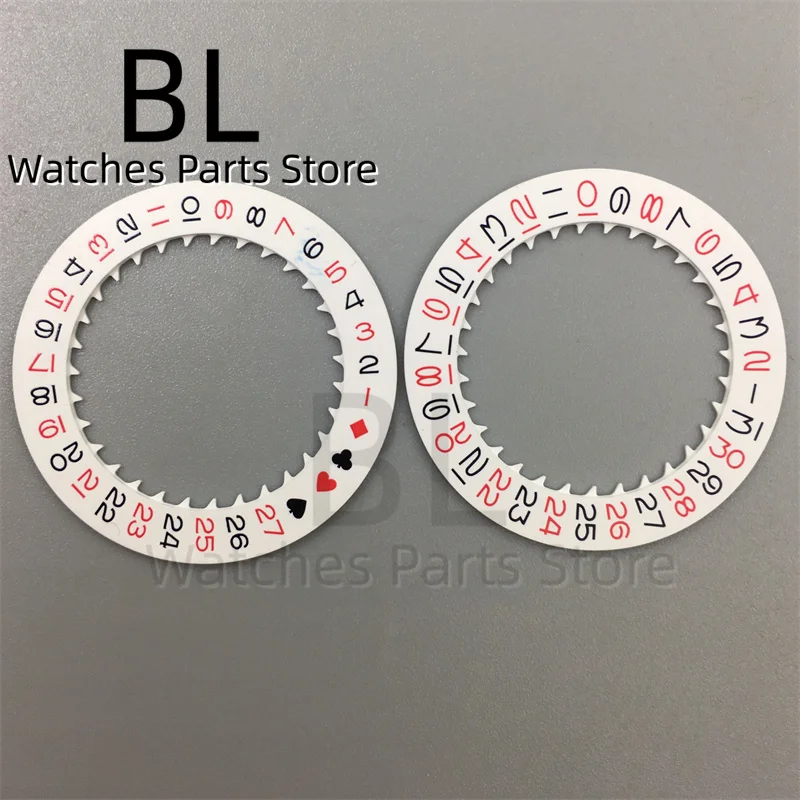 NH35 Luminous Watch Calendar Disc Black White Green Blue Date Wheel For NH34 NH35 MovementS Modified Repair ToolS 3.0/3.8 Crown