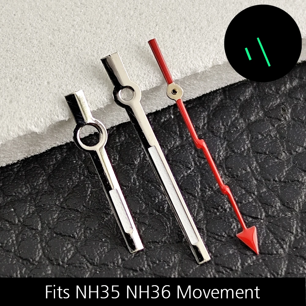 28.5MM Watch Dial Luminous Dial Fit NH35/M8215/E2824 Movement Accessories Watch Parts Watch For Man Sterile Dial NH35 Hands