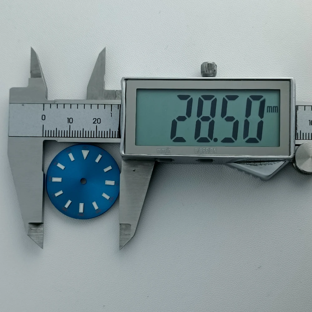 28.5MM Watch Dial Luminous Dial Fit NH35/M8215/E2824 Movement Accessories Watch Parts Watch For Man Sterile Dial NH35 Hands