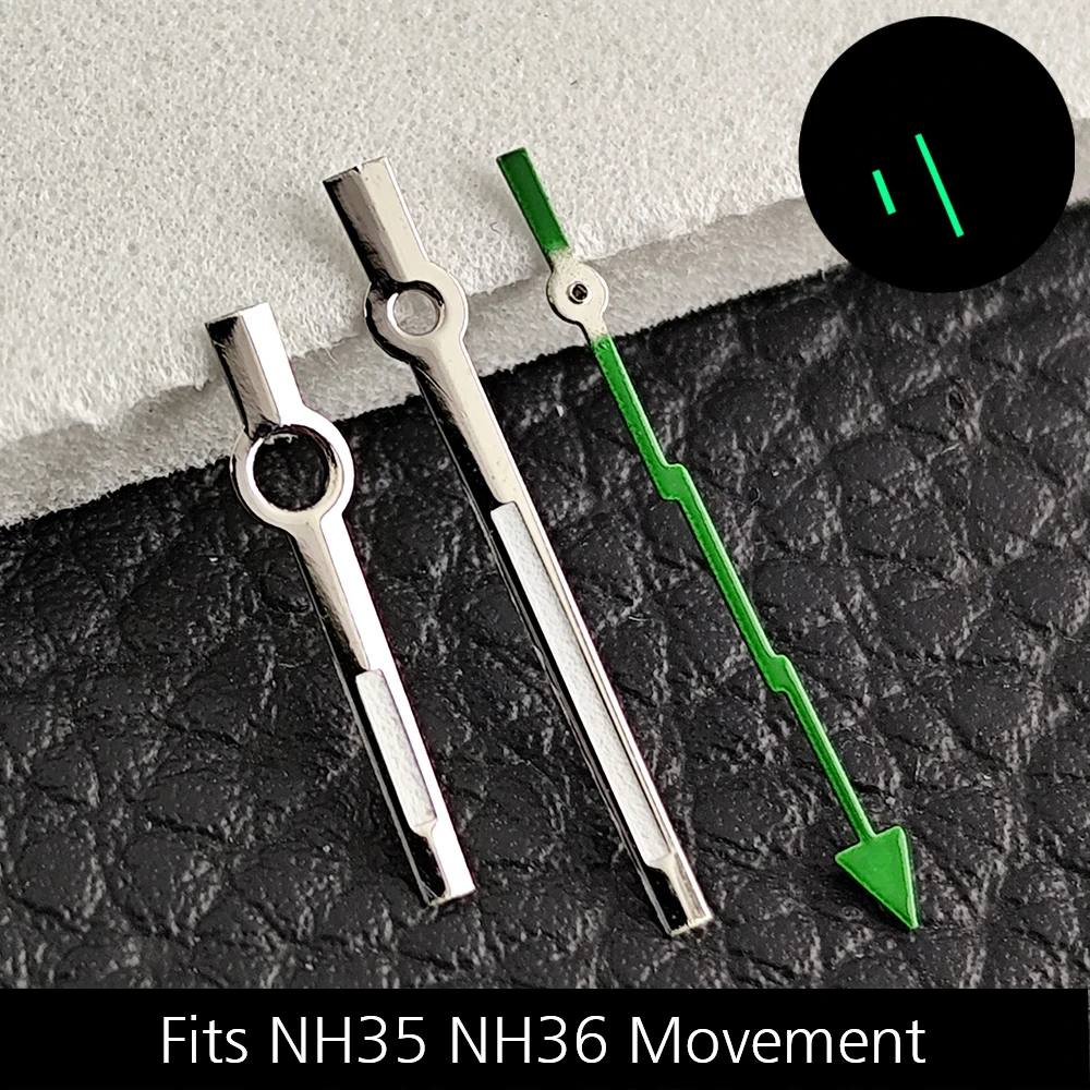 28.5MM Watch Dial Luminous Dial Fit NH35/M8215/E2824 Movement Accessories Watch Parts Watch For Man Sterile Dial NH35 Hands