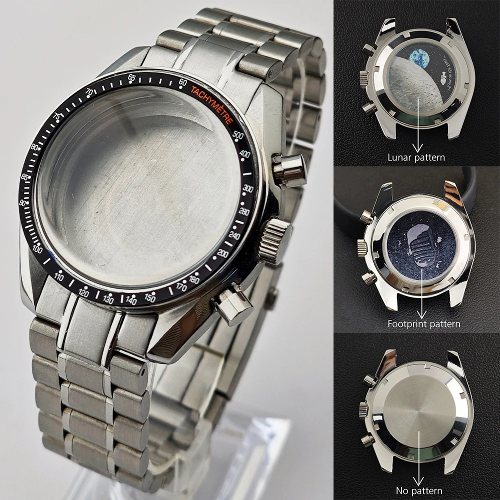 39.7mm Case Watches Metal Case Fits VK63 Movement Accessories Sapphire Glass Equipped With Bezel And Strap VK63 Dial