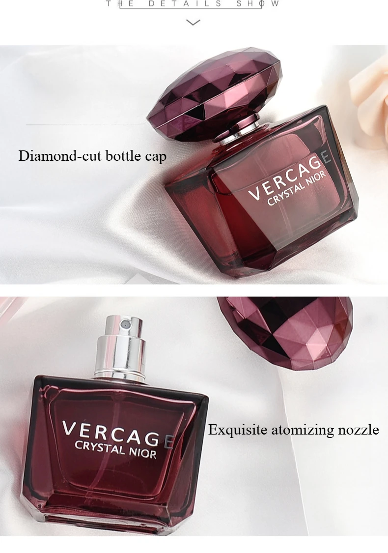 50ml Crystal Diamond Sweet Love Crystal Powder Diamond Black Crystal Lady Eau De Toilette Fragrance Flower Spary Woman Perfumes