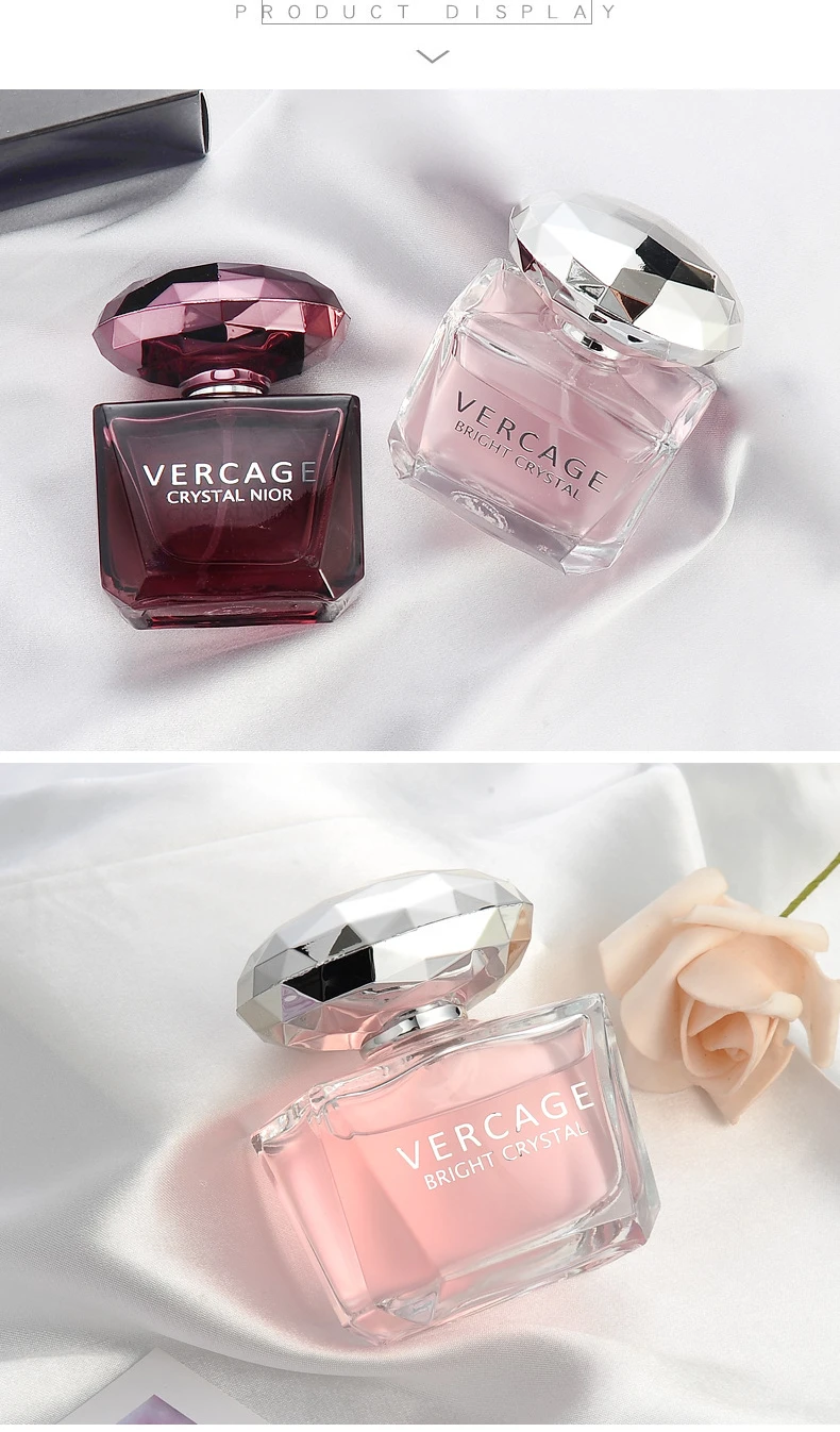 50ml Crystal Diamond Sweet Love Crystal Powder Diamond Black Crystal Lady Eau De Toilette Fragrance Flower Spary Woman Perfumes