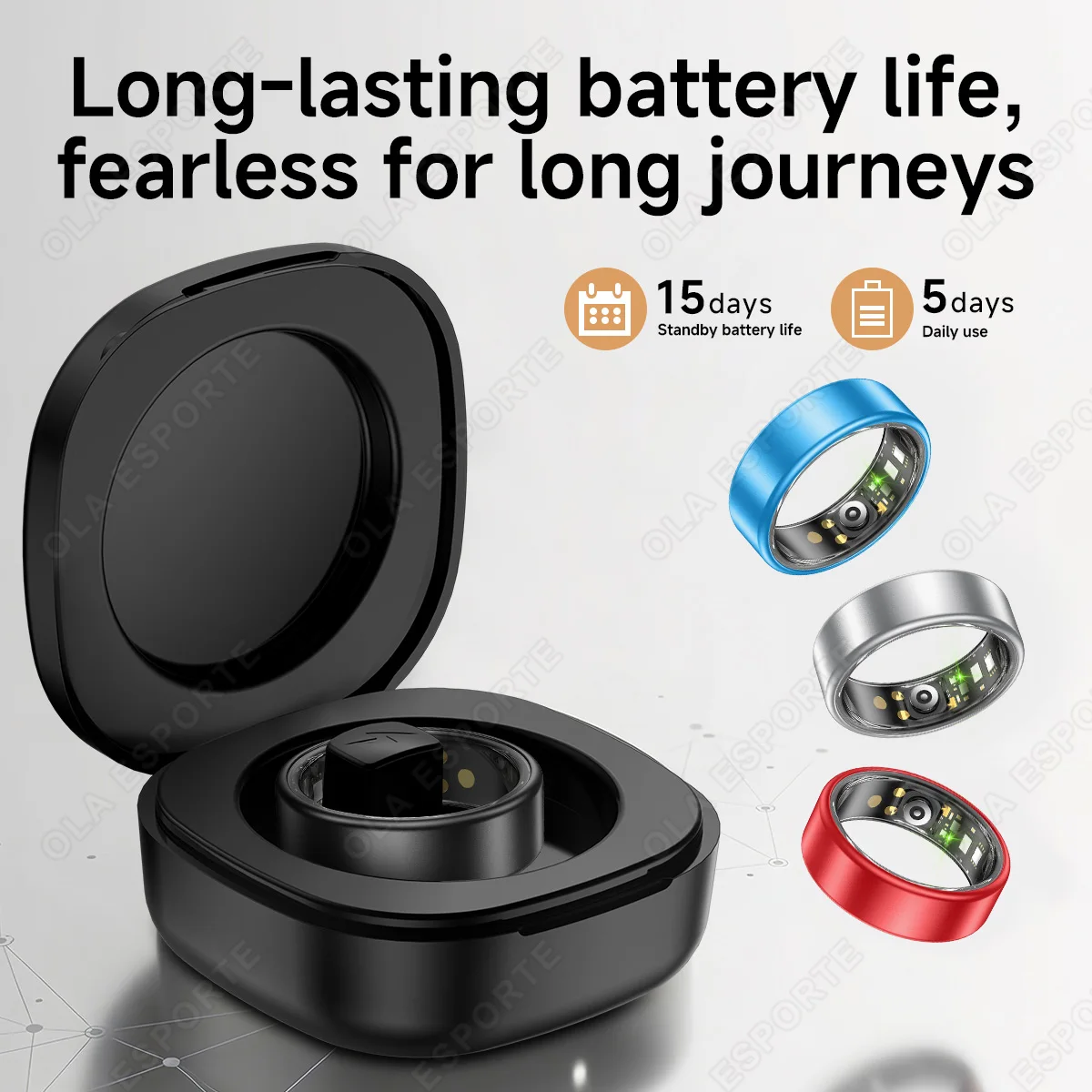 All Size(6-14) Smart Ring for Women Men Healthy Heart Rater Blood pressure Monitor Waterproof Take Photo Control Smartring S R09