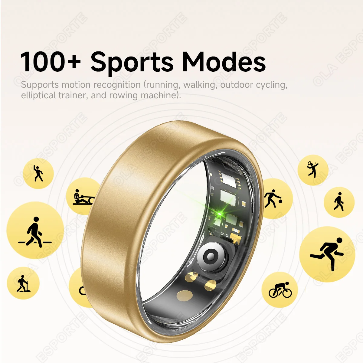 All Size(6-14) Smart Ring for Women Men Healthy Heart Rater Blood pressure Monitor Waterproof Take Photo Control Smartring S R09