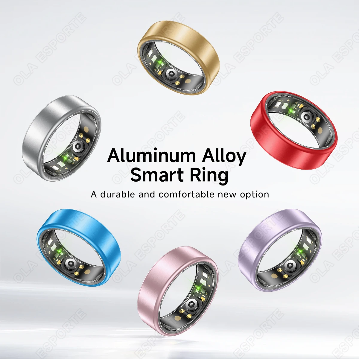 All Size(6-14) Smart Ring for Women Men Healthy Heart Rater Blood pressure Monitor Waterproof Take Photo Control Smartring S R09