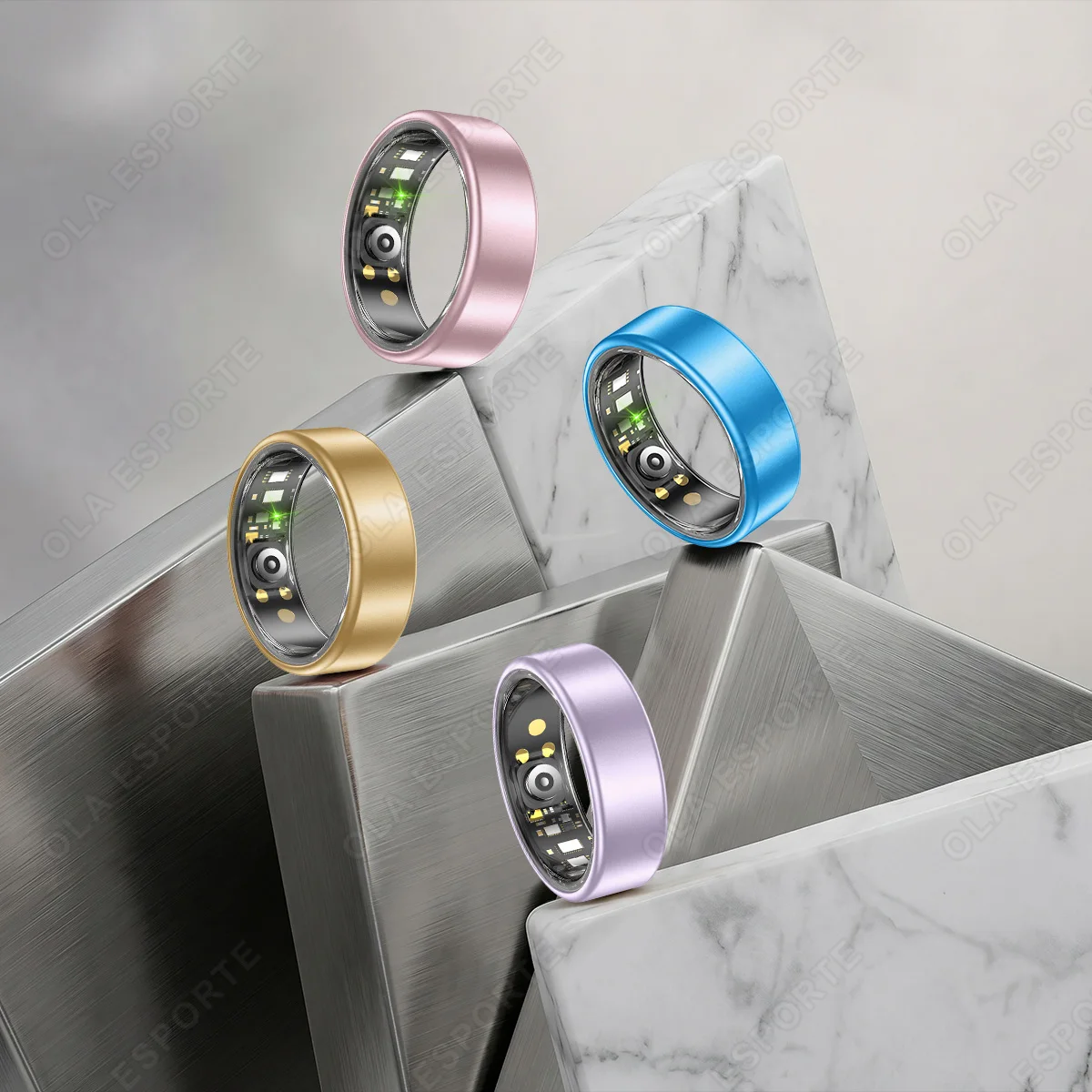 All Size(6-14) Smart Ring for Women Men Healthy Heart Rater Blood pressure Monitor Waterproof Take Photo Control Smartring S R09