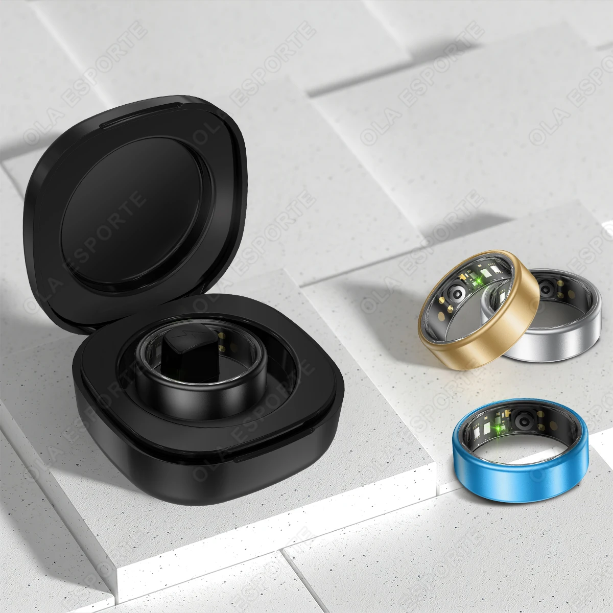All Size(6-14) Smart Ring for Women Men Healthy Heart Rater Blood pressure Monitor Waterproof Take Photo Control Smartring S R09
