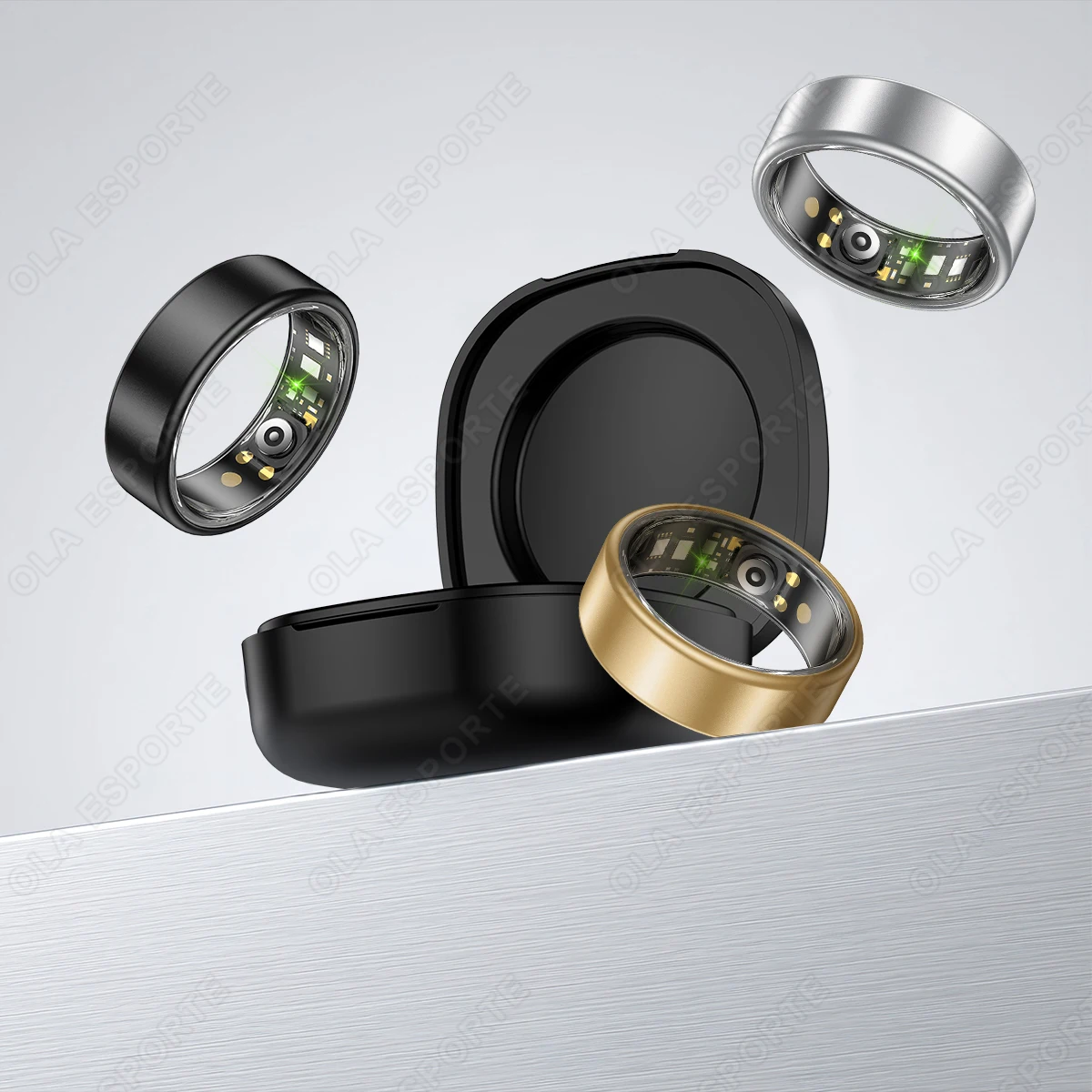 All Size(6-14) Smart Ring for Women Men Healthy Heart Rater Blood pressure Monitor Waterproof Take Photo Control Smartring S R09