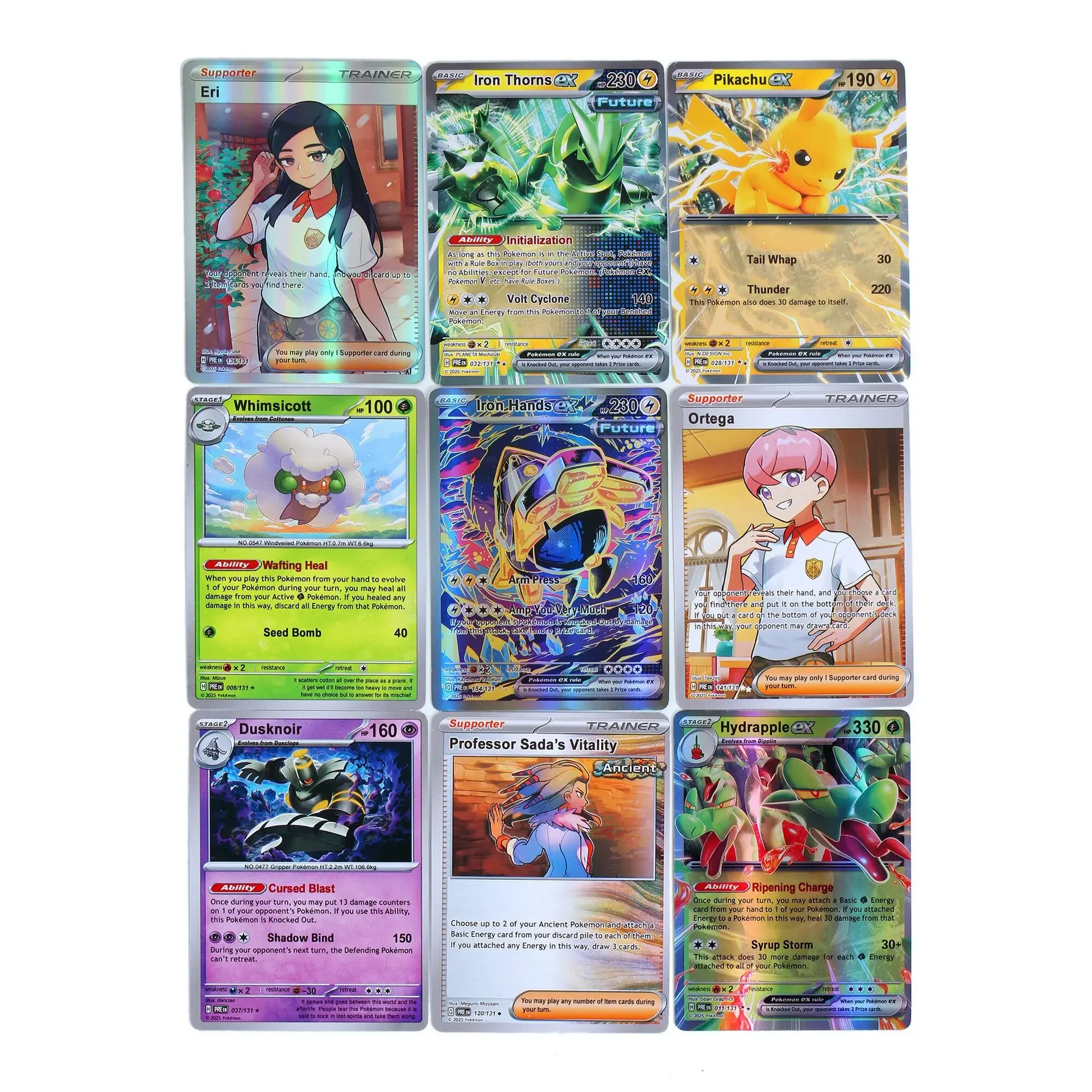 10 Packs Pokémon Bright Stars151 Prismatic Evolutions PALDEAN FATES English Edition Battle Reinforcement Trading Cards Gift Set