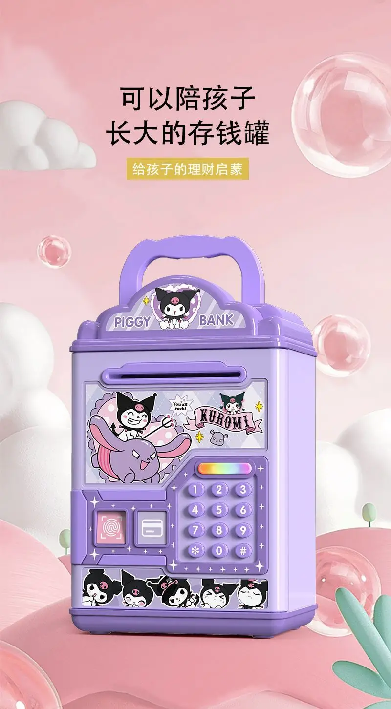 Sanrio New Hello Kitty Kuromi My Melody Cinnamoroll Kawaii Anime Cartoon Piggy Bank Good Looks Sense of Luxury Household Use