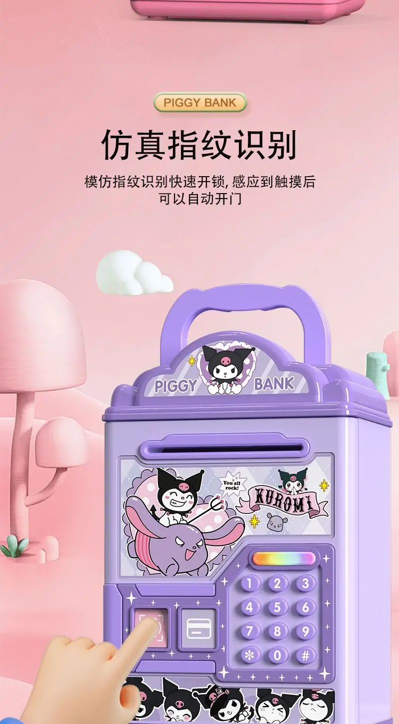 Sanrio New Hello Kitty Kuromi My Melody Cinnamoroll Kawaii Anime Cartoon Piggy Bank Good Looks Sense of Luxury Household Use