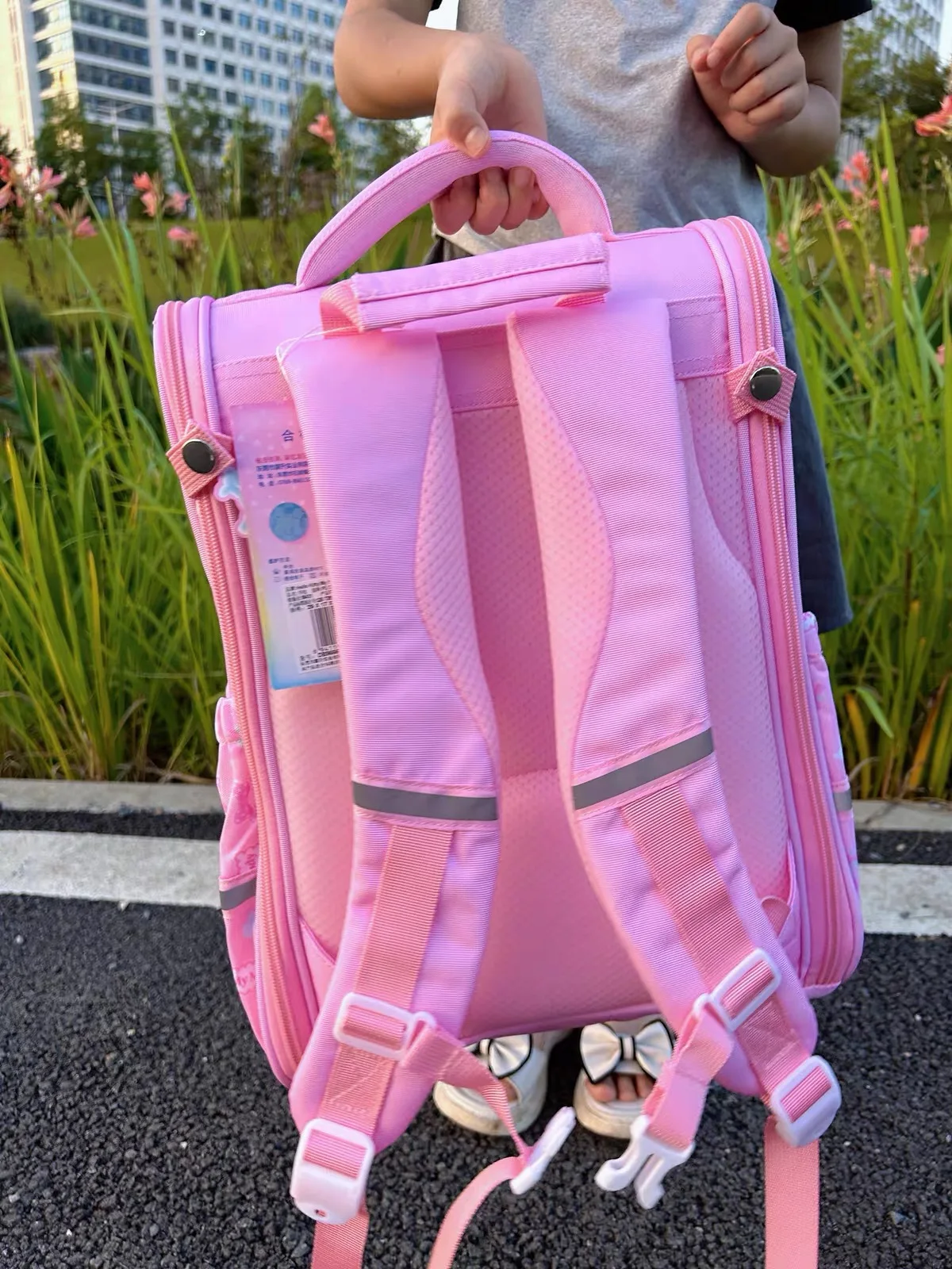 Sanrio Kuromi Primary School Daily Use Bag Ergonomic Multi-Compartment Lightweight Spine Support Wide Shoulder Straps Backpack