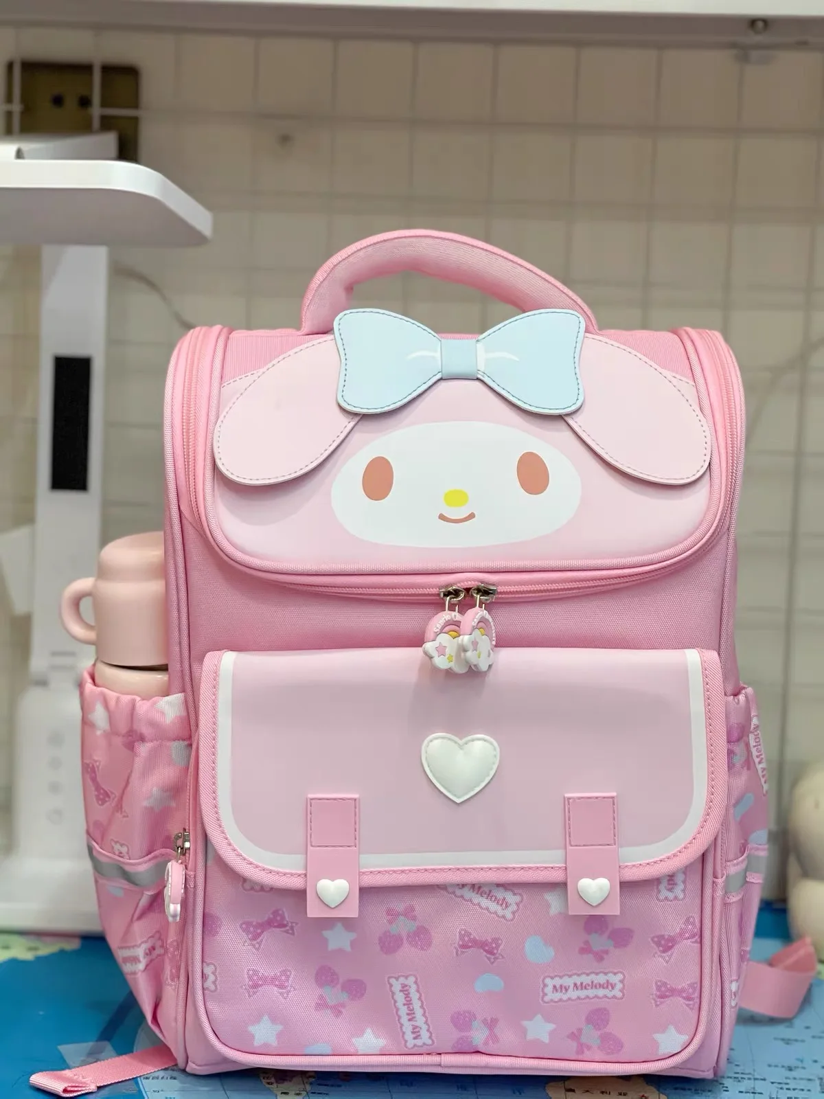 Sanrio Kuromi Primary School Daily Use Bag Ergonomic Multi-Compartment Lightweight Spine Support Wide Shoulder Straps Backpack