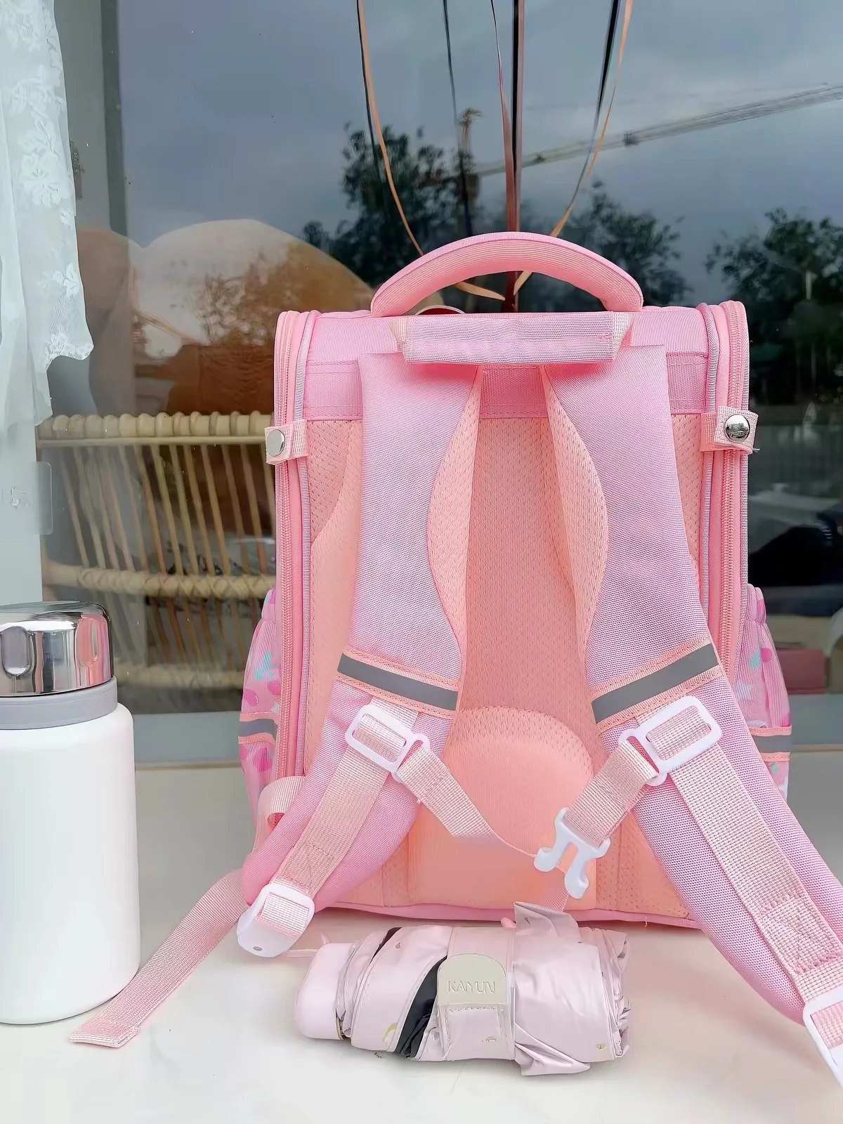 Sanrio Kuromi Primary School Daily Use Bag Ergonomic Multi-Compartment Lightweight Spine Support Wide Shoulder Straps Backpack