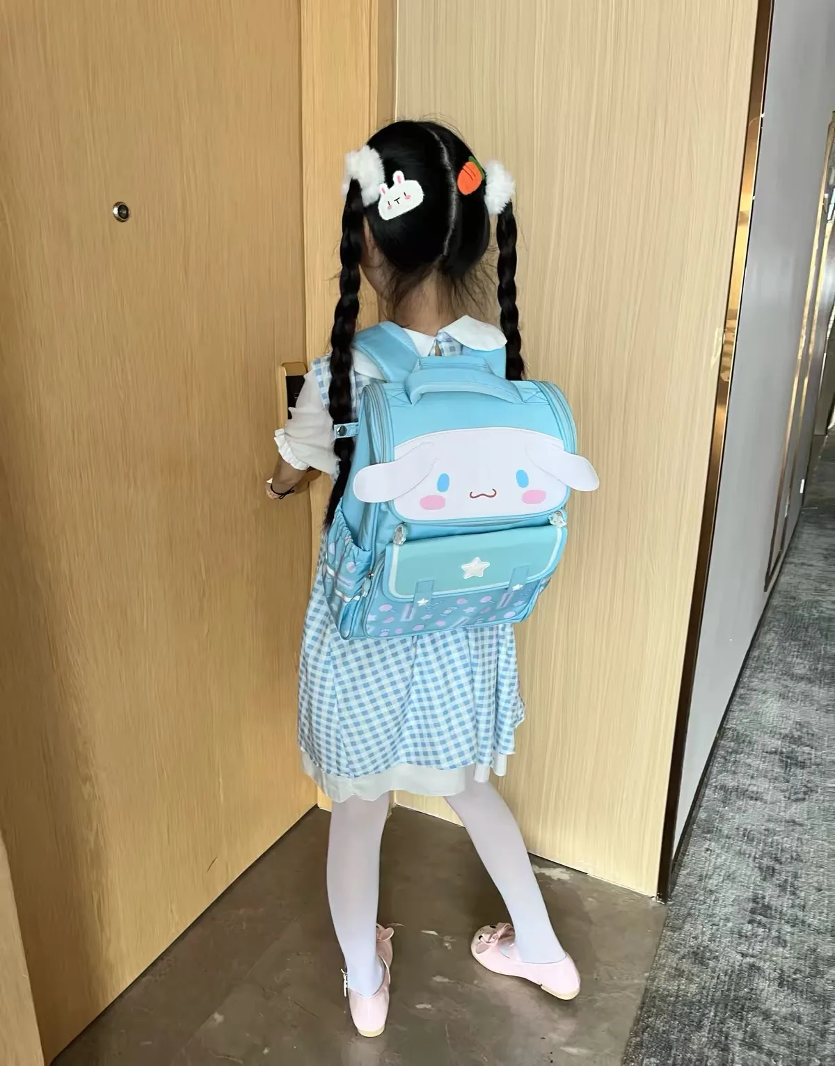 Sanrio Kuromi Primary School Daily Use Bag Ergonomic Multi-Compartment Lightweight Spine Support Wide Shoulder Straps Backpack