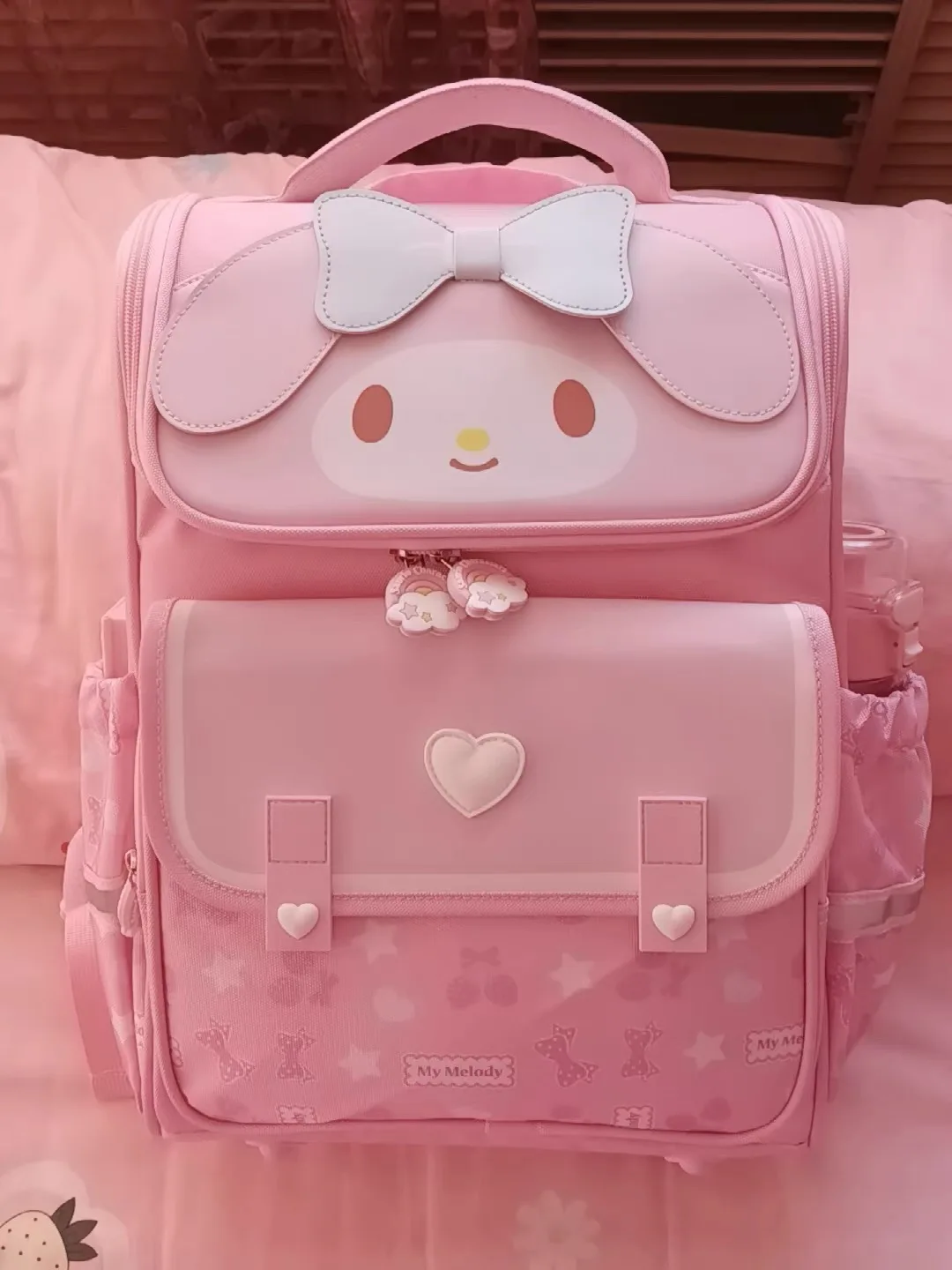 Sanrio Kuromi Primary School Daily Use Bag Ergonomic Multi-Compartment Lightweight Spine Support Wide Shoulder Straps Backpack
