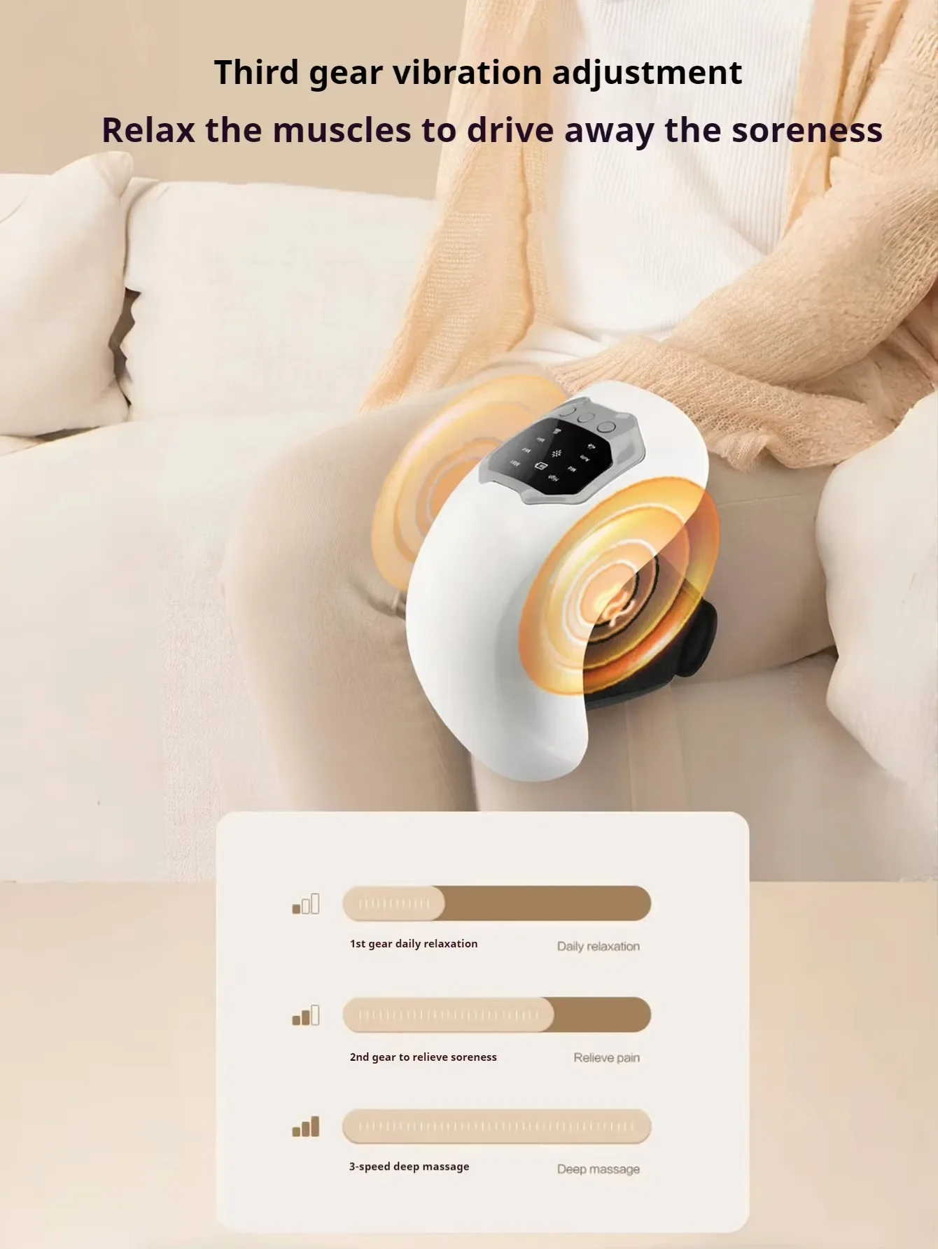 Smart Knee Massager Hot Compress Knee Relaxing Massager Infrared Heat and Vibration Knee Pain Relief Elbow Shoulder Massagers