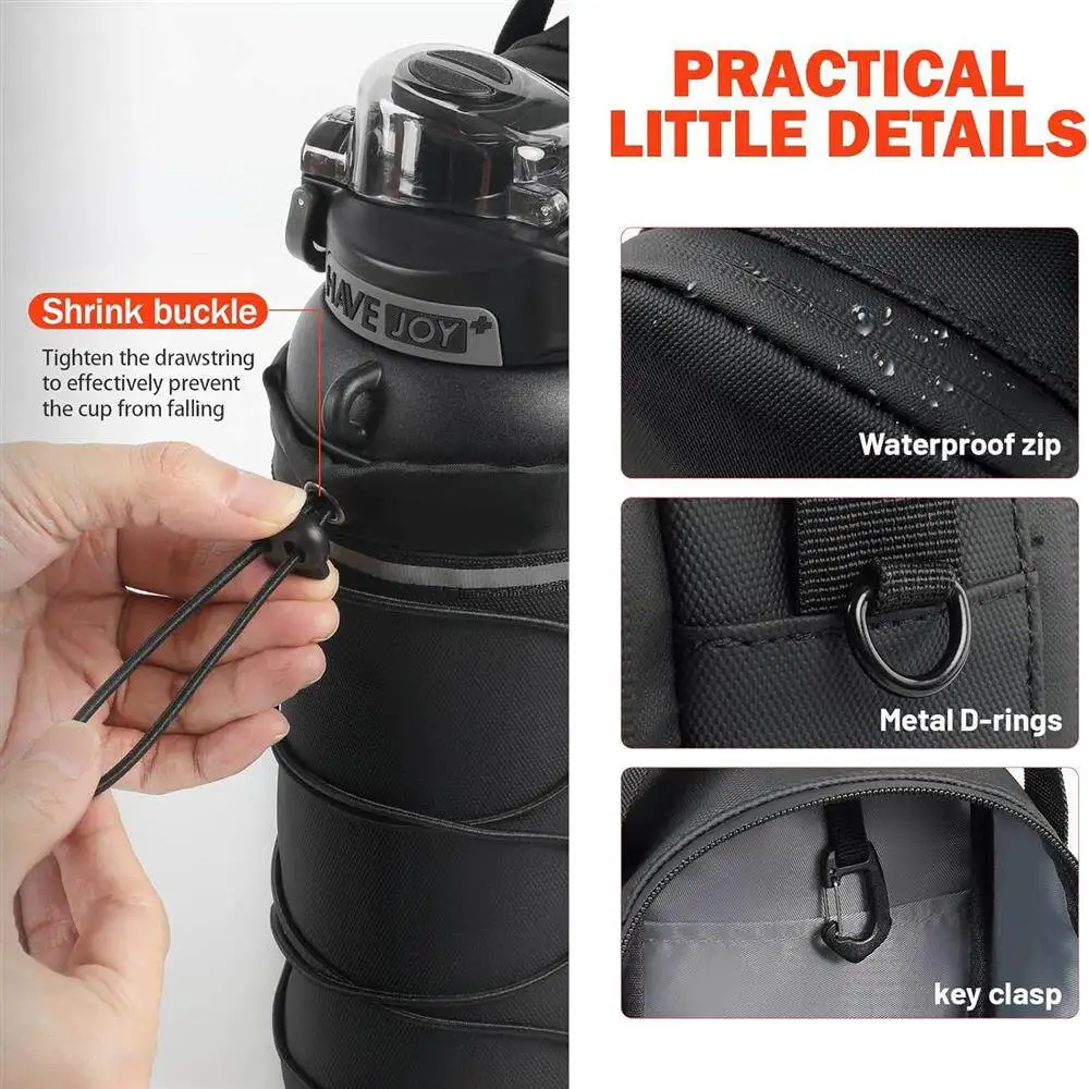 Magnetic Gym Bag Large Capacity Magnetic Carrier Bag With Phone Pocket Portable Gym Water Bottle Pouch Gym Accessories Storage