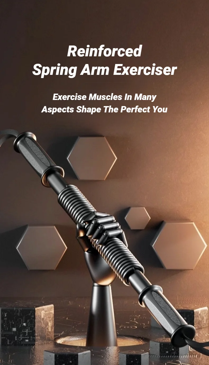 20-50Kg Fitness Arm Strength Device Home Chest Muscle Upper Exercise Enhancement Stick Equipment Spring Hand Gripper For Power