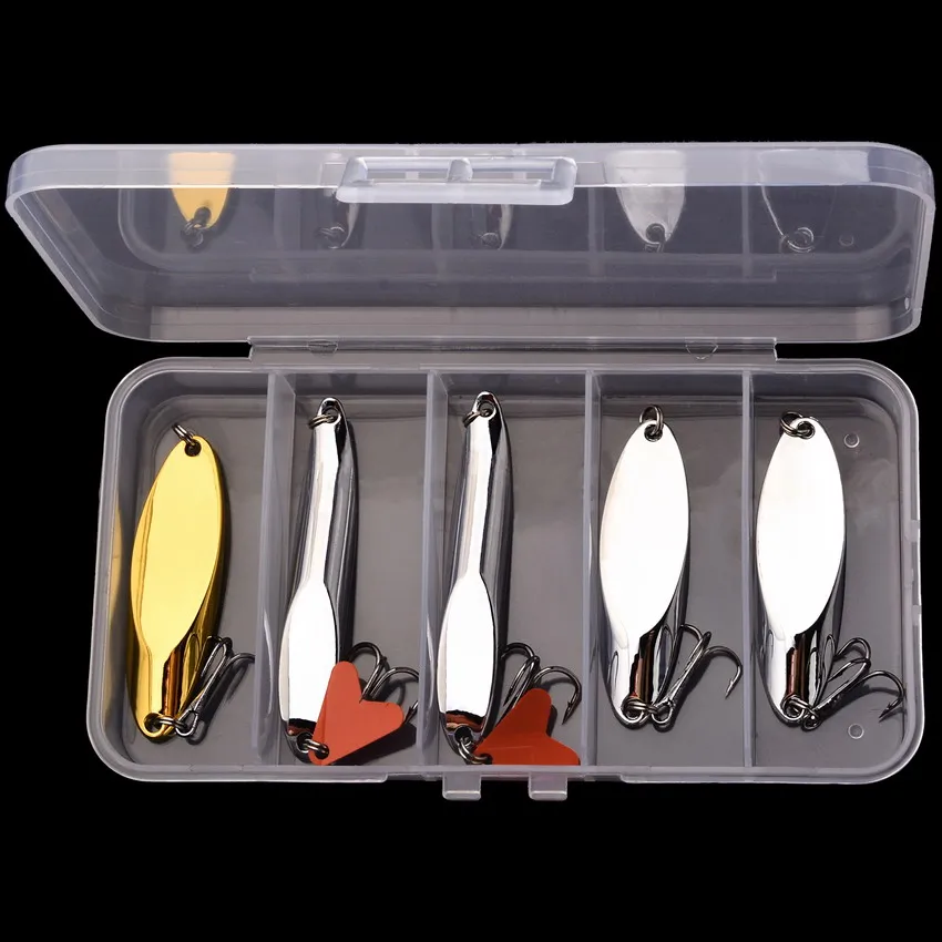 1/5pcs/lot Wobbler Lures 3g/10g/15g Metal Vib Fishing Lure Set Sinking Hard Metal VIB Sea Fishing Lures Artificial Pesca Bait