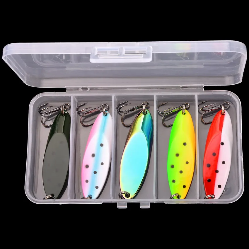 1/5pcs/lot Wobbler Lures 3g/10g/15g Metal Vib Fishing Lure Set Sinking Hard Metal VIB Sea Fishing Lures Artificial Pesca Bait