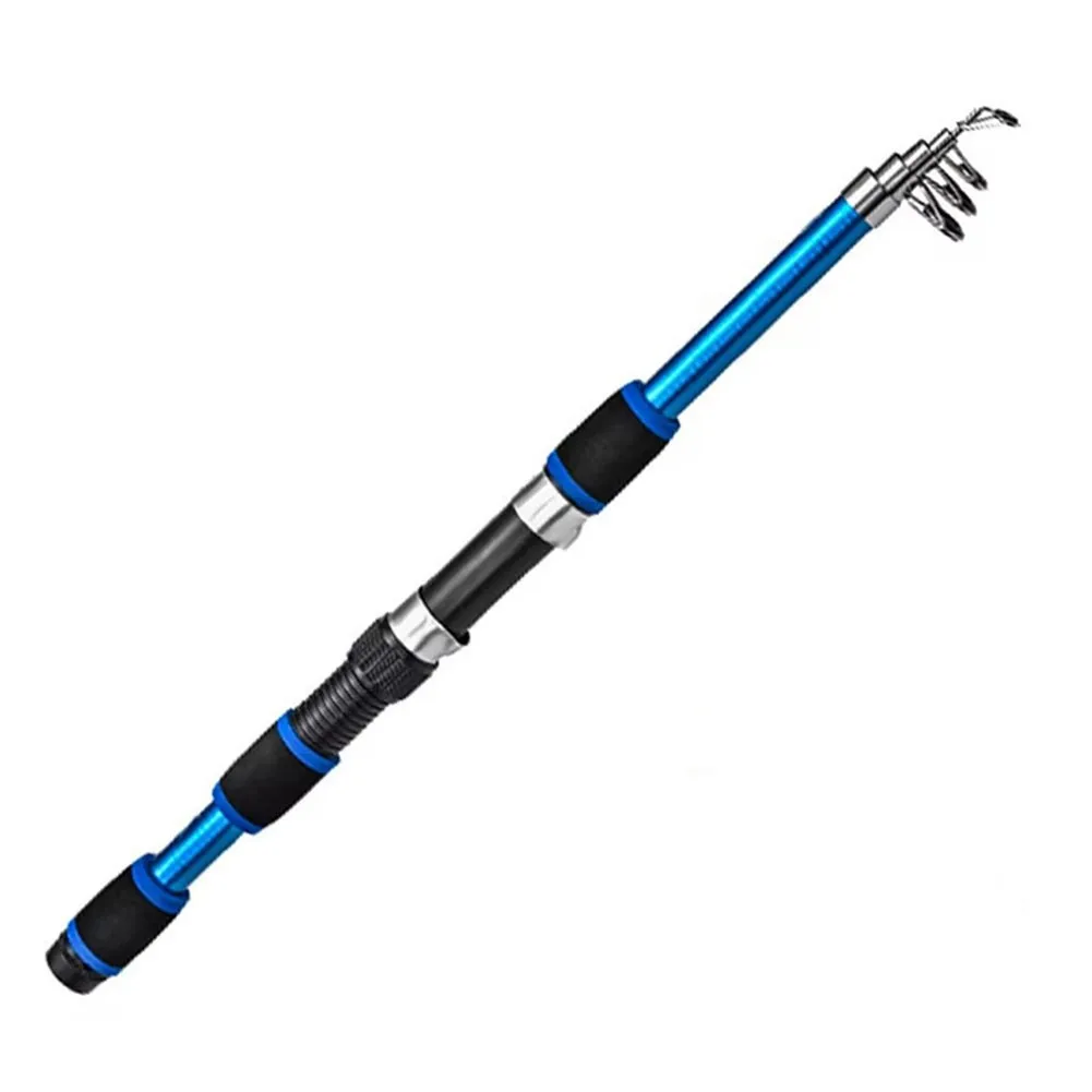 Telescopic Fishing Rod Reel With Telescopic Fishing Rod And Rotating Reel Baits Hooks Travel Pole Set Fishing Rod Accessories