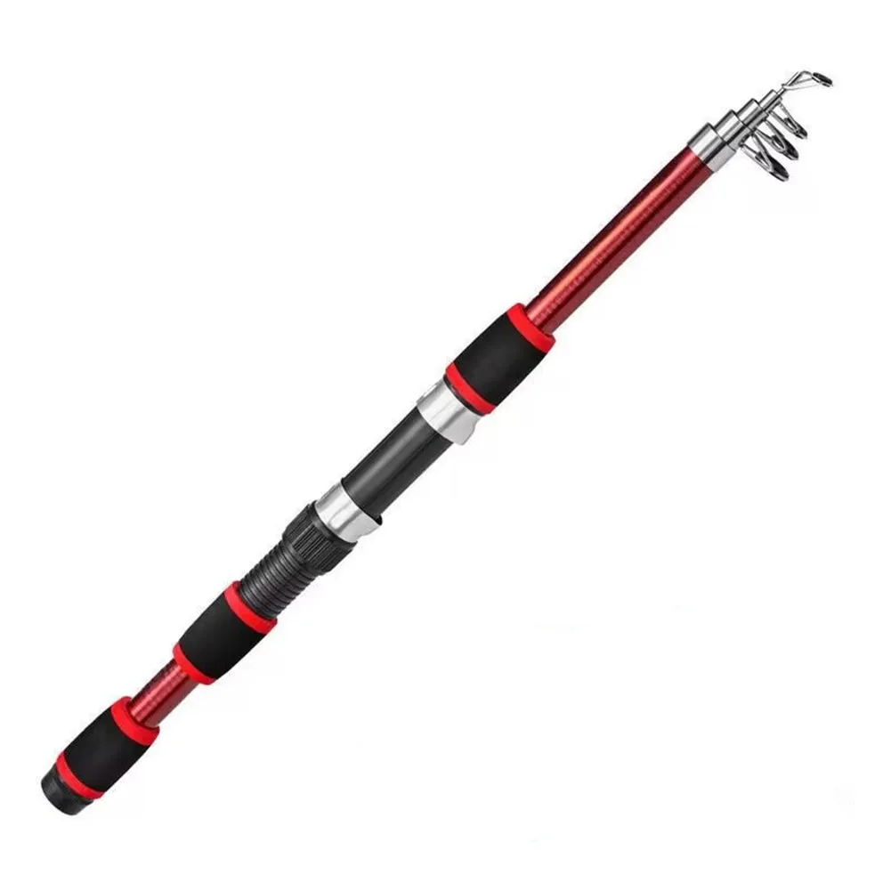 Telescopic Fishing Rod Reel With Telescopic Fishing Rod And Rotating Reel Baits Hooks Travel Pole Set Fishing Rod Accessories