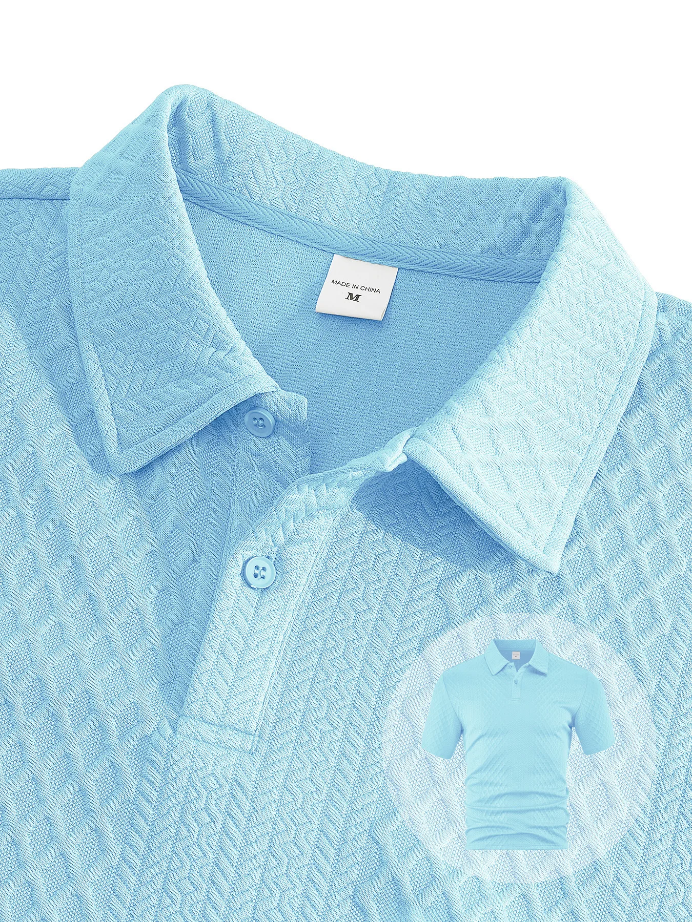 Casual Sports Style Short Two Piece Set Men's Fashion Solid Color Jacquard Short Sleeves Pullover POLO Shirt Shorts 2 Piece Sets