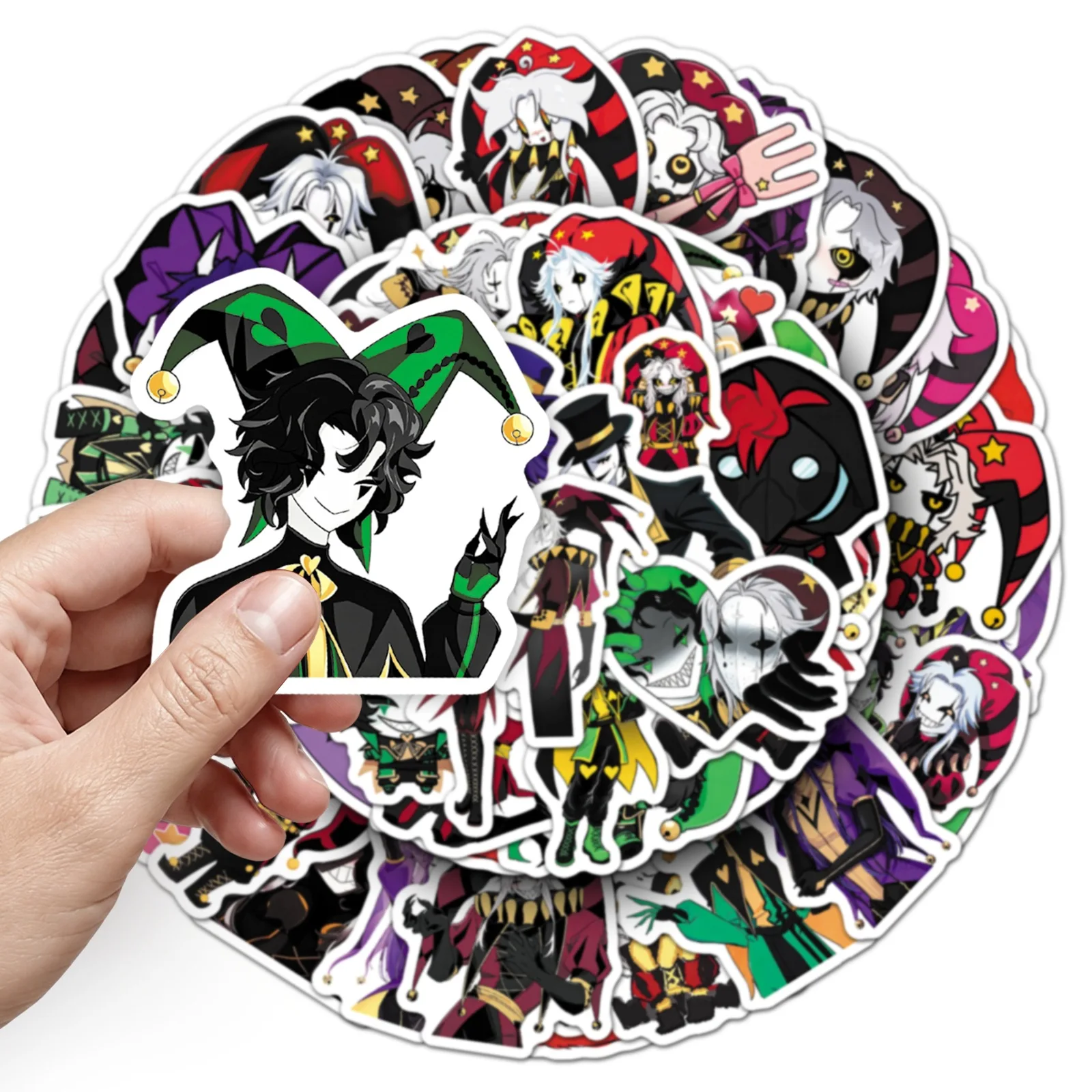 50PCS The Freak Circus Horror Game Graffiti Stickers Decoration Luggage Phone Guitar Scraphbook Waterproof Stickers Kid Toys