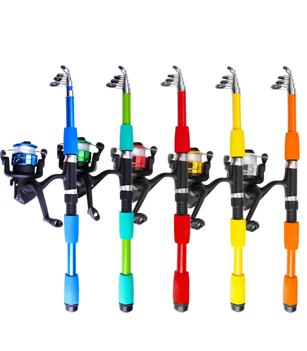 NGB 1.8/2.1m Telescopic Fishing Rod Reel Combo Full Kit Carbon Fiber Rod Pole Spinning Reel Fishing Bag Case Pesca Gear Set