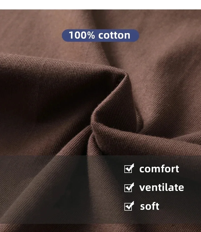 High Quality 100% Cotton Short Sleeve Men's T-Shirt Summer Round Neck Loose Casual Solid Color Plus Size Breathable Top Women