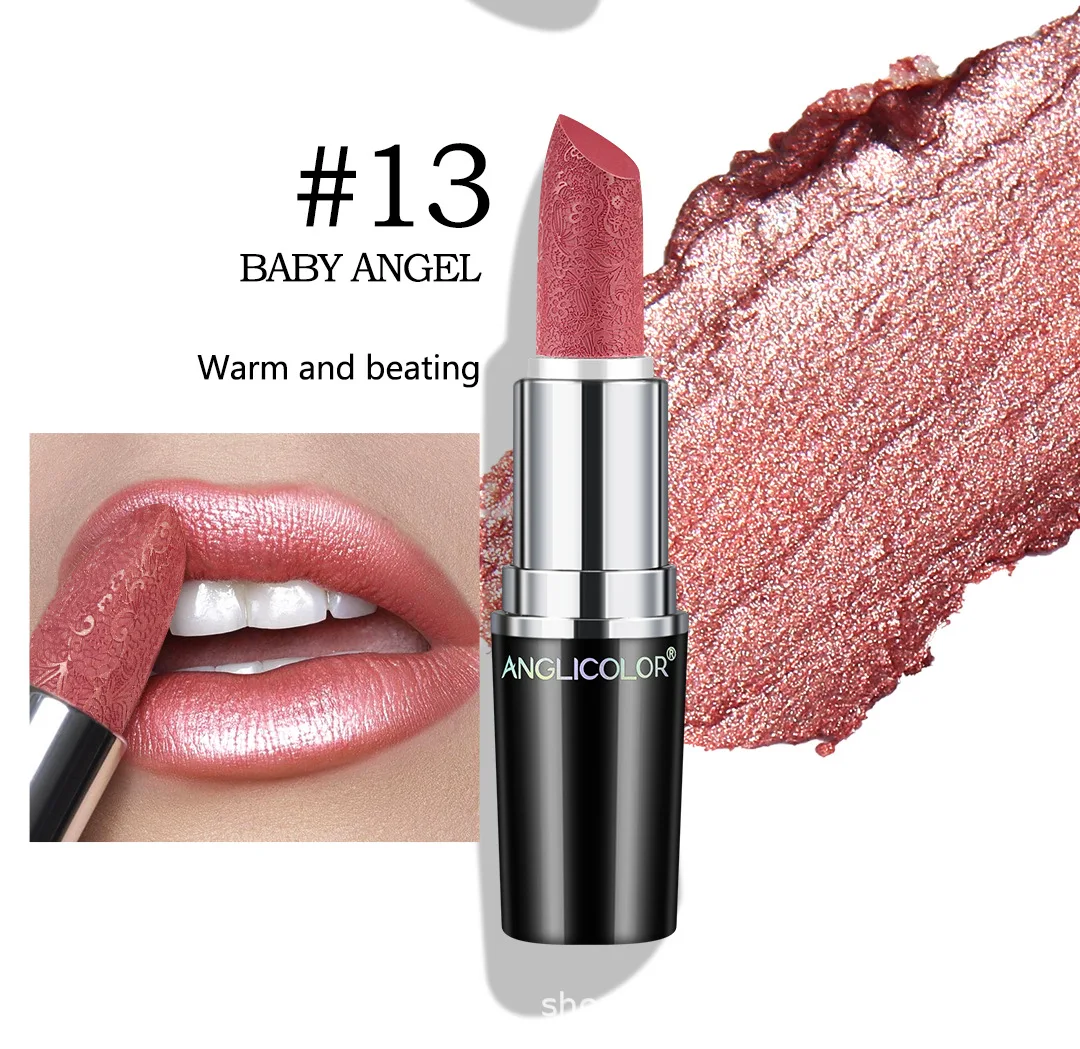 Makeup Non-sticky Non-fading Lipstick Pearlescent Long-lasting Moisturizing Fine Glitter Lip Gloss Hydrating Waterproof Lips Hot
