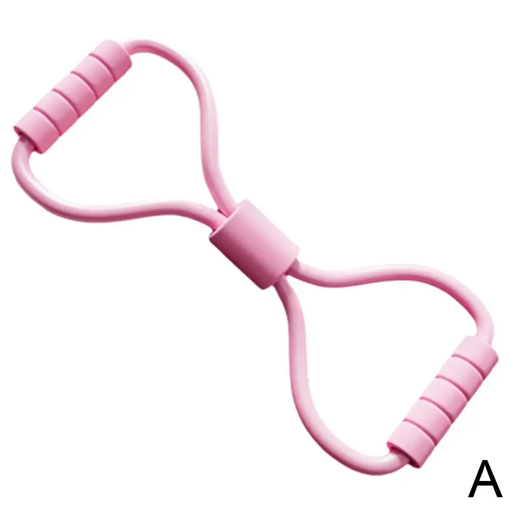 1Pc 8-word Type Resistance Band Stretch Fitness Elastic Exercise Belt Elastic Arm Band Yoga Women Equipment Fitn