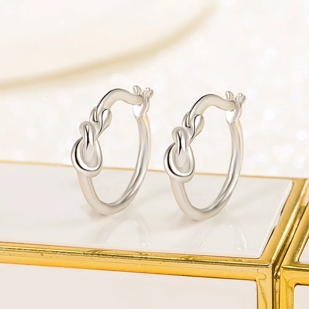 Crystal Zircon Real 925 Sterling Silver Earrings Channel Cubic Zirconia Silver Stud Earrings for Women Sterling Silver Jewelry