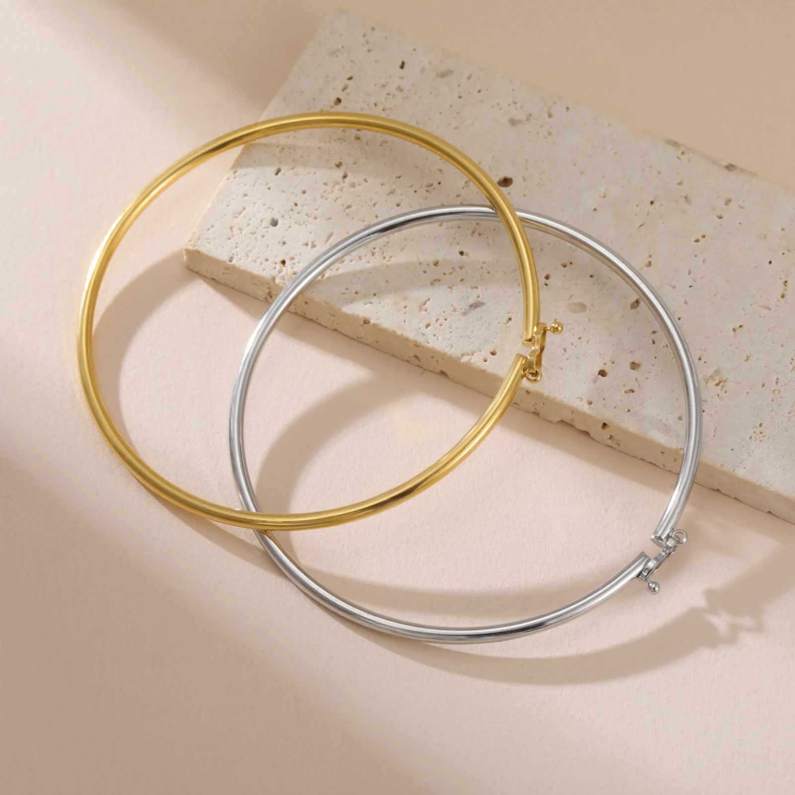 Cazador Stainless Steel Bracelet for Women Gold Plated Bangles Waterproof Jewelry Party Wedding Birthday Gift 2026 Trendy New