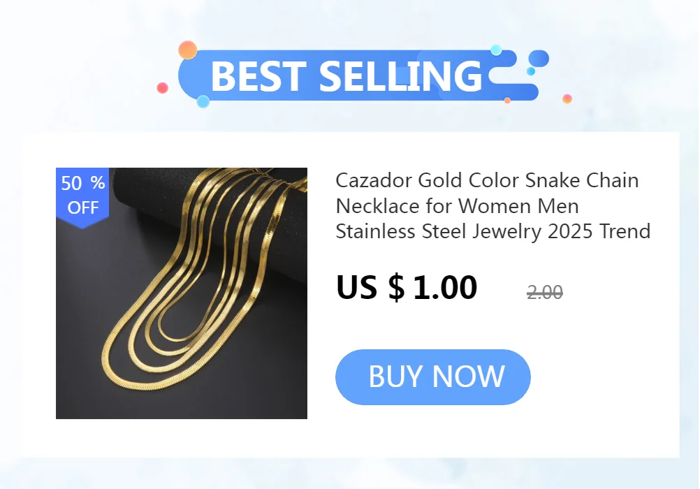 Cazador Stainless Steel Bracelet for Women Gold Plated Bangles Waterproof Jewelry Party Wedding Birthday Gift 2026 Trendy New