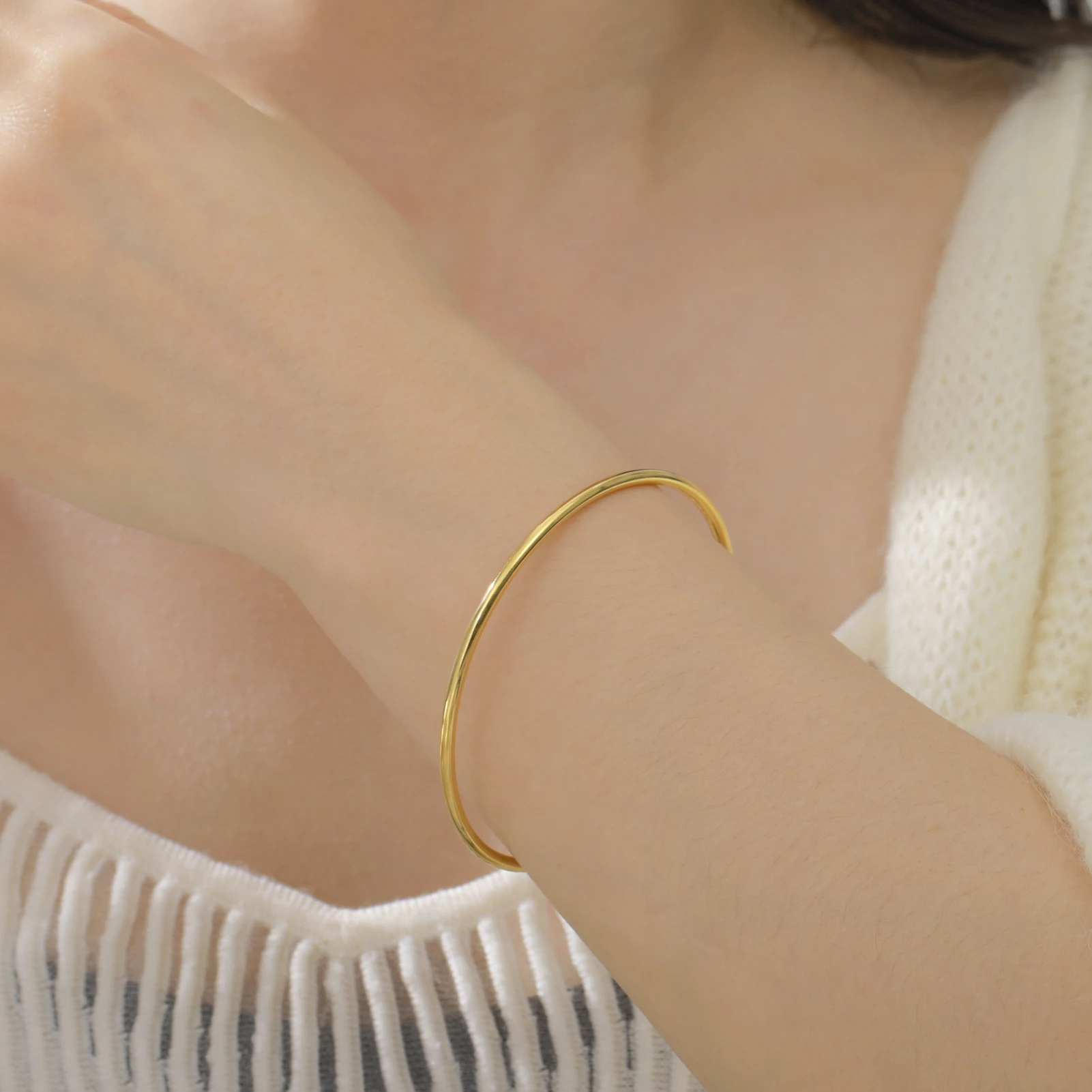 Cazador Stainless Steel Bracelet for Women Gold Plated Bangles Waterproof Jewelry Party Wedding Birthday Gift 2026 Trendy New