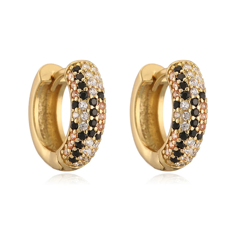 HECHENG,European and American Style CZ Stone Women's Charm Sexy Leopard Pattern Snake Pattern Bracelet Earring Series Style