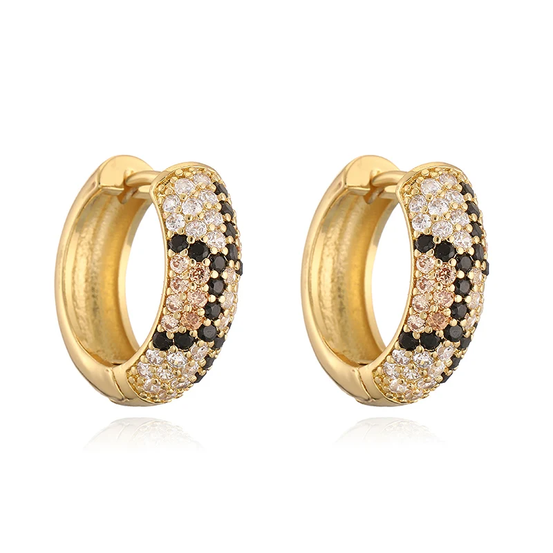 HECHENG,European and American Style CZ Stone Women's Charm Sexy Leopard Pattern Snake Pattern Bracelet Earring Series Style
