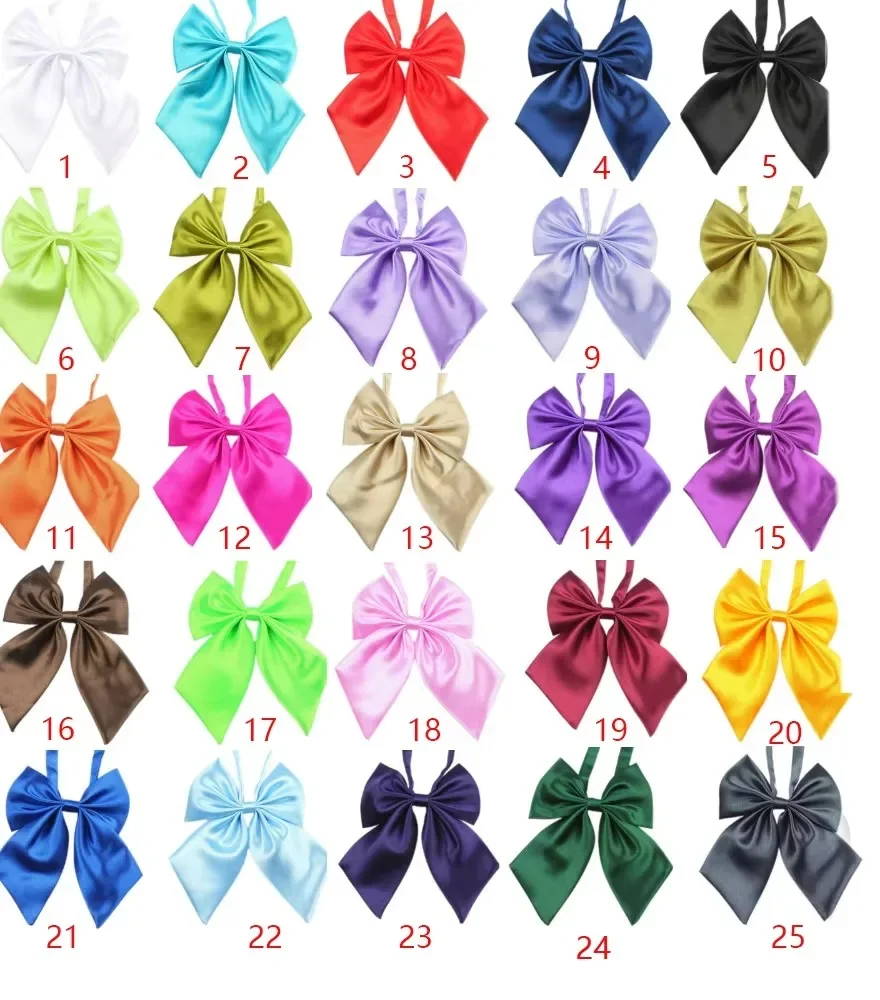 50PCS Bulk Dog Bowtie Small Dog Puppy Neckties Solid Adjustable Bow Tie For Large DogsTies Elastic Dand Pet Accessories