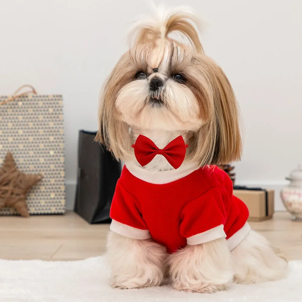 50PCS Bulk Dog Bowtie Small Dog Puppy Neckties Solid Adjustable Bow Tie For Large DogsTies Elastic Dand Pet Accessories