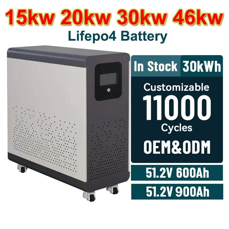 Hot Sale 10kw 12kw 15kw 20kw 30kw 50kw LiFePo4 Battery Inverter Solar Panels Power Bank Energy Storage System Complete Kits