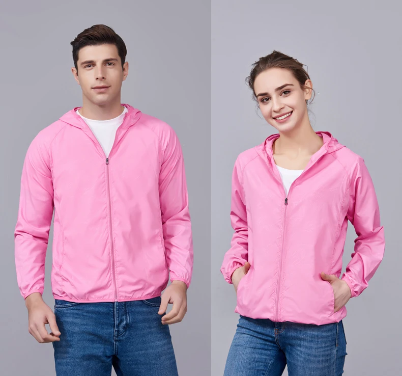 JNLN Unisex Hiking Jackets Waterproof Sun Protection Windbreaker Men Women Camping Climbing Outdoor Rain Coat Portable Clothes
