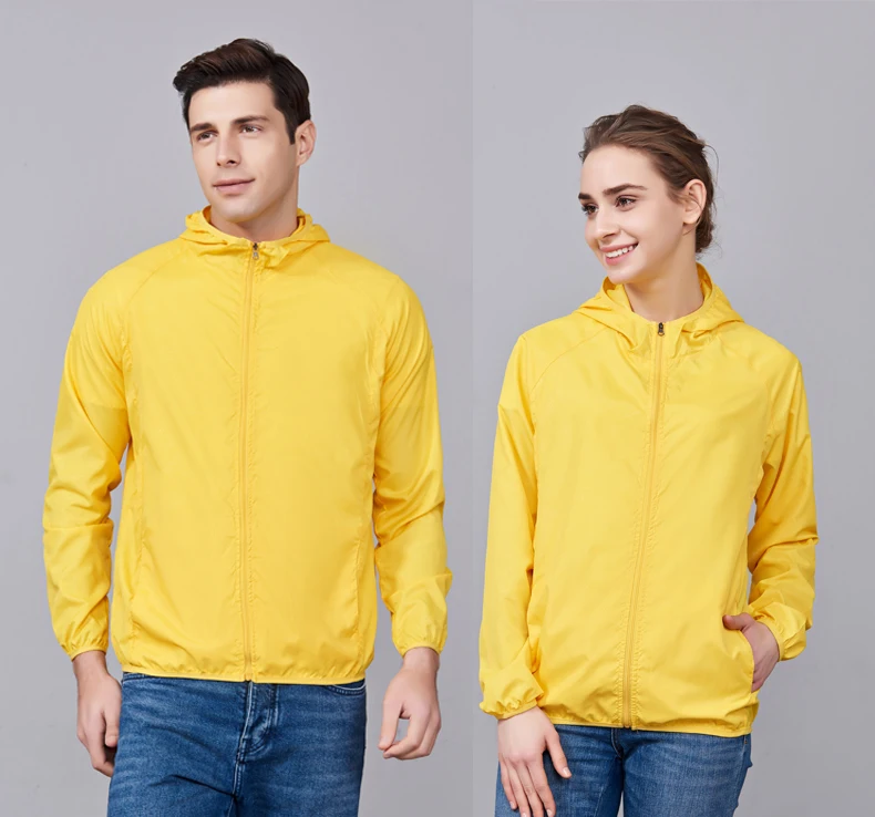 JNLN Unisex Hiking Jackets Waterproof Sun Protection Windbreaker Men Women Camping Climbing Outdoor Rain Coat Portable Clothes