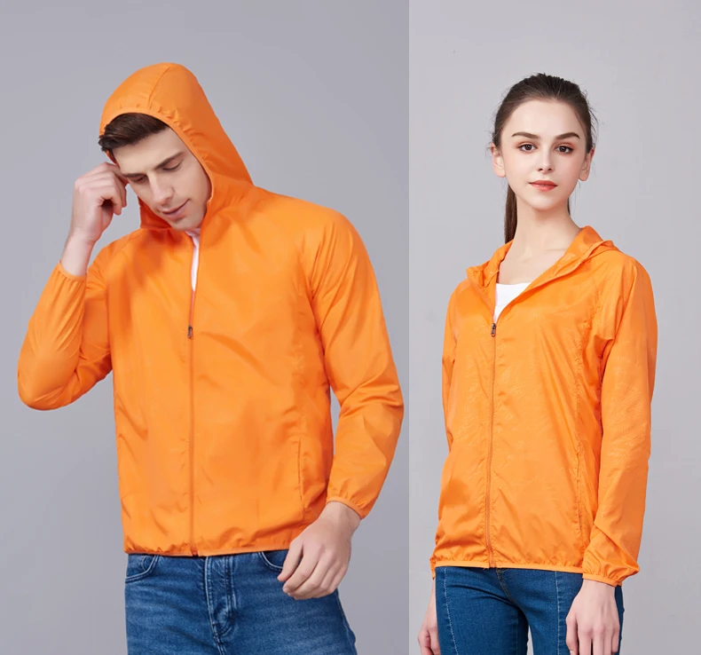 JNLN Unisex Hiking Jackets Waterproof Sun Protection Windbreaker Men Women Camping Climbing Outdoor Rain Coat Portable Clothes