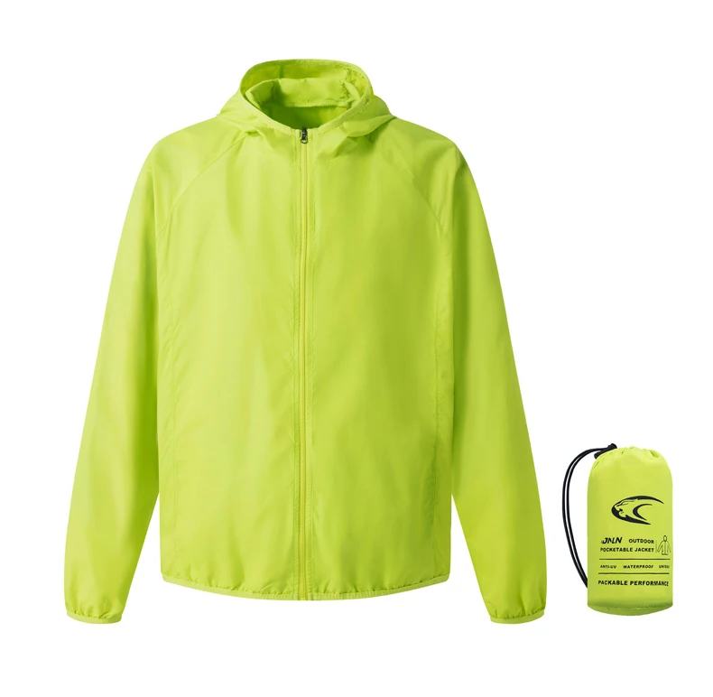 JNLN Camping Rain Jacket Men Women Waterproof Sun Protection Clothing Fishing Hunting Clothes Quick Dry Windbreaker With Pocket